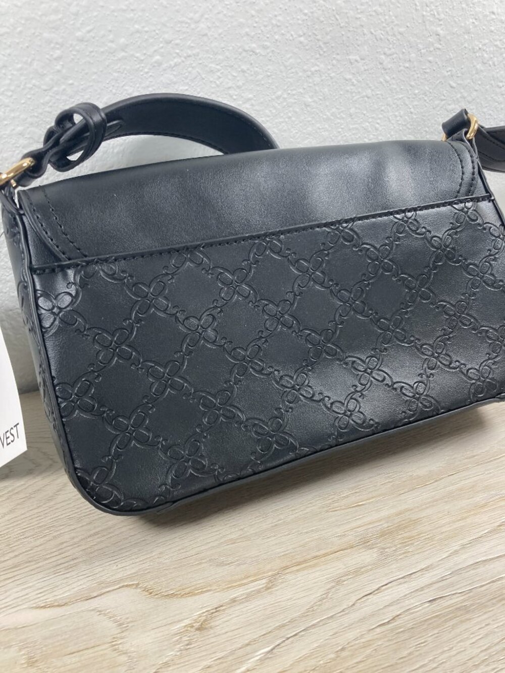 Nine West Bowie Mini Crossbody Flap Bag – Black with Gold Hardware – NWT - Picture 5 of 8
